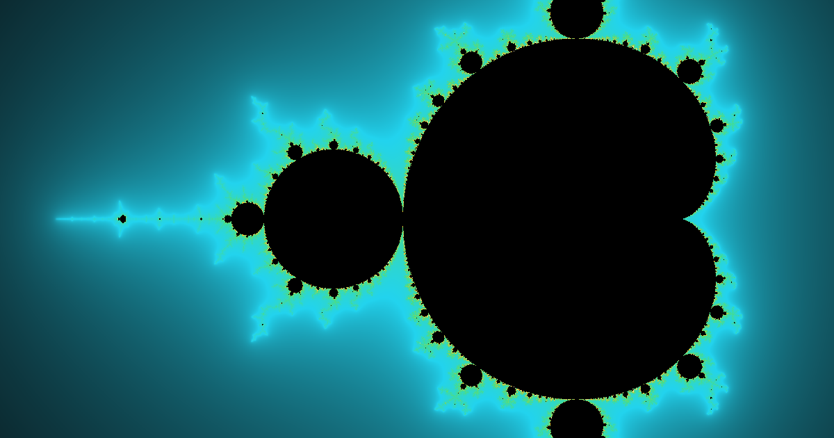 Mandelbrot set rendered with WebGL